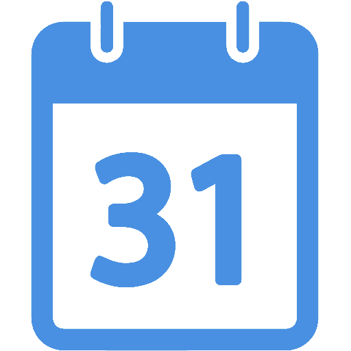 Calendar Icon Blue / Calendar - Free Tools and utensils icons : Blue