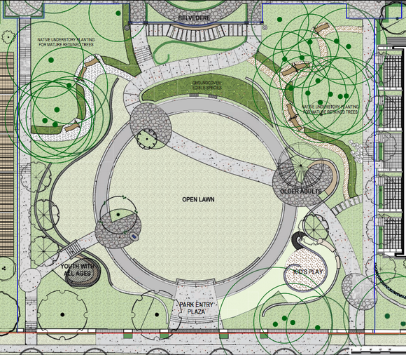 Simplified Shannon Mews Park design 